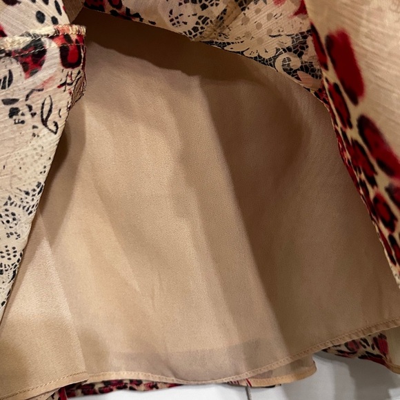 🛍️Polyester floral skirt with lining Size 14 - Picture 3 of 9